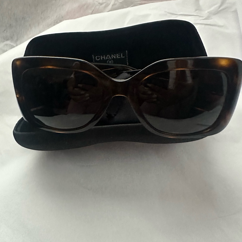 CHANEL Women's Dark Tortoise Sunglasses